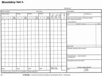 Montážny list - A4 100list, perf
