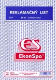 Reklamačný list A5 - 50list samoprepis