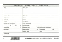 Karta investičného majetku - stroj (A5)