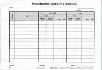 Všeobecný účtov. doklad - A5 blok
