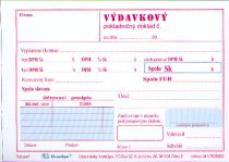 Výdavkový pokl. doklad (2 x DPH) - A6 blok