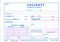 Príjmový pokl. doklad s potvrd. - A6 blok