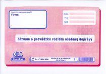 Záznam o prevádzke vozidla osobnej dopravy
