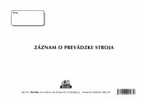 Záznam o prevádzke stroja