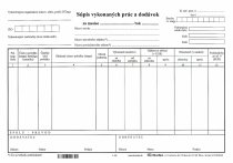 Súpis vykonaných prác a dodávok A4 list